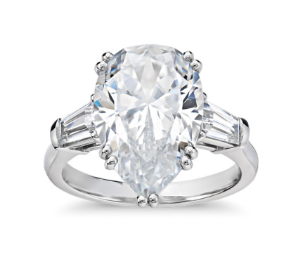 Blue Nile Pear Cut Diamond Engagement Ring