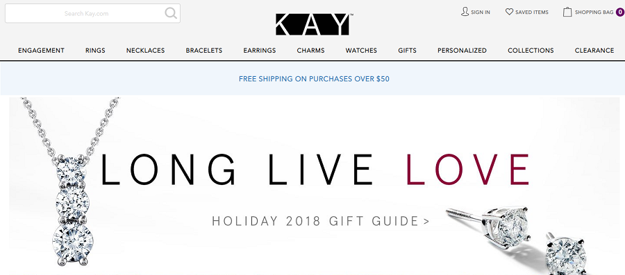 Kay jewelers sales 2018 sale