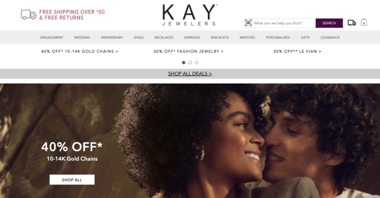 Kay Jewelers Homepage